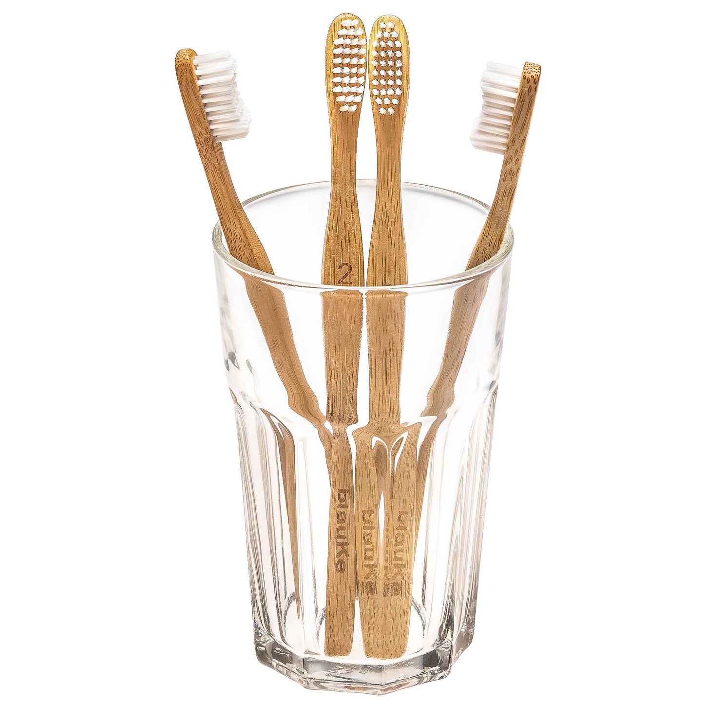 Bamboo Toothbrush Set – 4-Pack Medium Bristles | Eco-Friendly & Biodegradable - Korvel