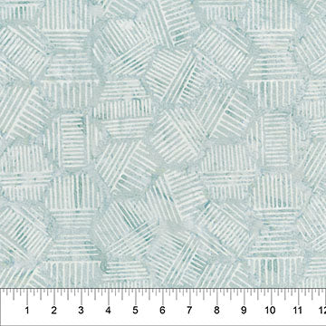 Tela de algodón neutra Banyan Fog Hexies - 44"/45" por yarda