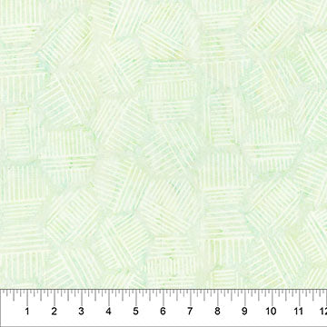 Banyan Pastel Green Hexies Cotton Fabric 44"/45" Per Yard