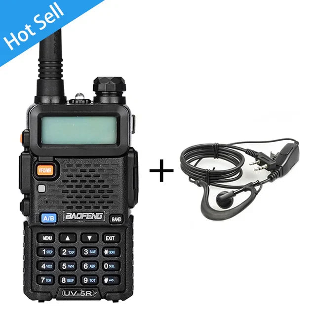 BaoFeng UV-5R Walkie Talkie Professional CB Radio Baofeng UV5R Transceiver 128CH 5W VHF&UHF Handheld UV 5R For Hunting Radio - Korvel