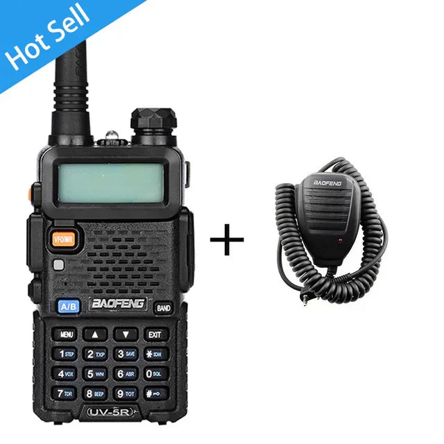 BaoFeng UV-5R Walkie Talkie Professional CB Radio Baofeng UV5R Transceiver 128CH 5W VHF&UHF Handheld UV 5R For Hunting Radio - Korvel