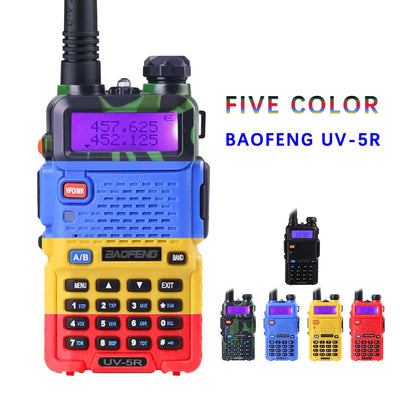 BaoFeng UV-5R Walkie Talkie Professional CB Radio Baofeng UV5R Transceiver 128CH 5W VHF&UHF Handheld UV 5R For Hunting Radio - Korvel