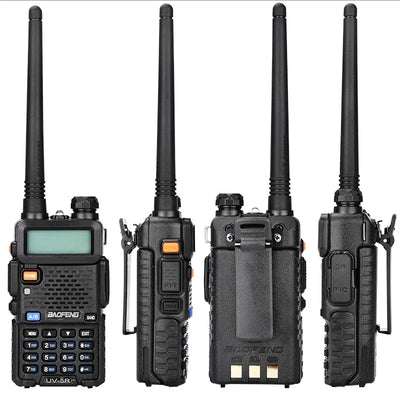 BaoFeng UV-5R Walkie Talkie Professional CB Radio Baofeng UV5R Transceiver 128CH 5W VHF&UHF Handheld UV 5R For Hunting Radio - Korvel