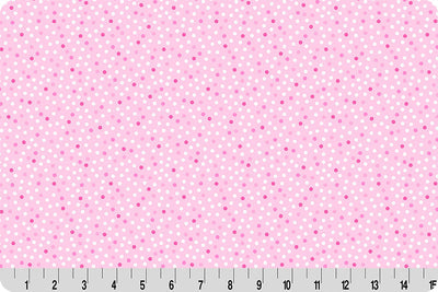 Tissu de Cuddle à Pois Lots a Dots Barely Basics Blush par Yard
