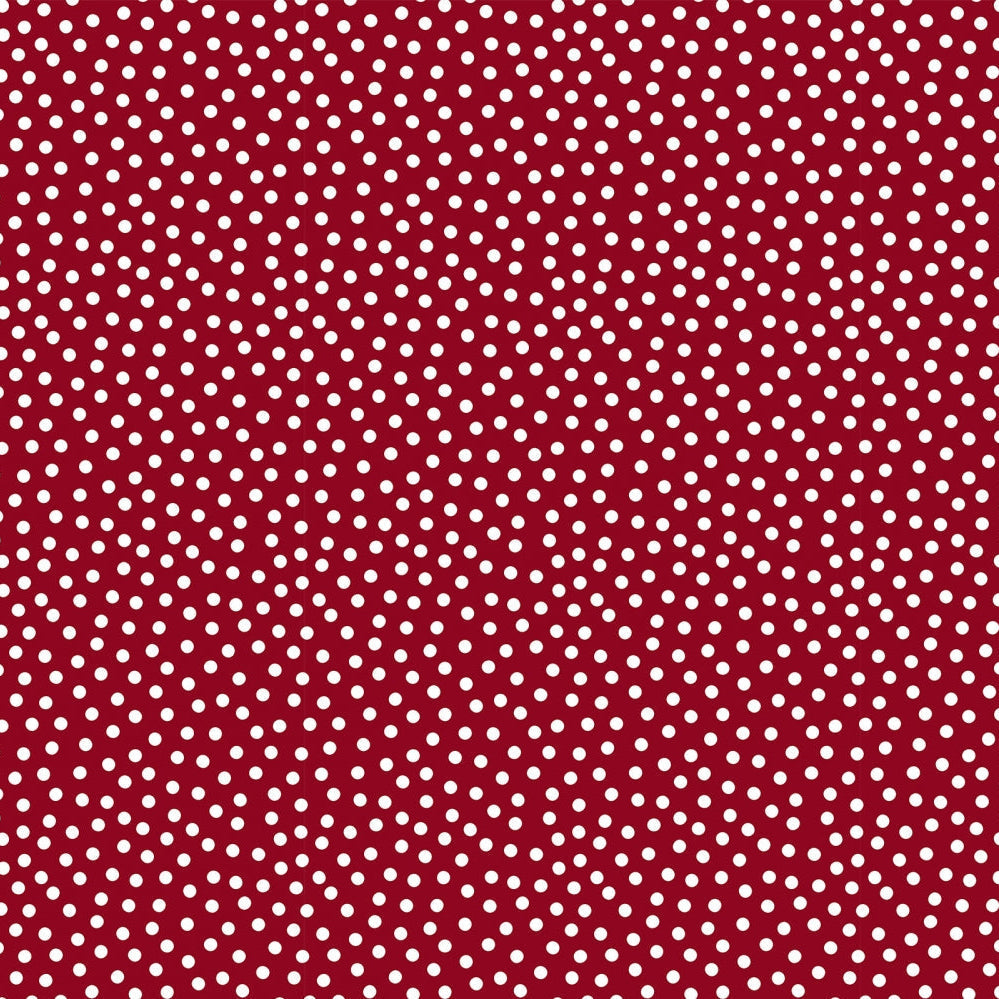 Tela de Cuddle para Acolchar Barely Basics Lots a Dots - Cardinal