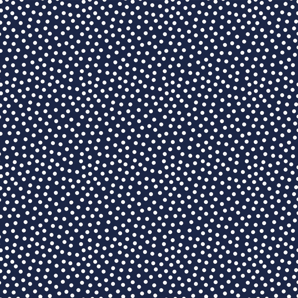 Tela de Cuddle Navy Lots a Dots de Barely Basics por Yarda