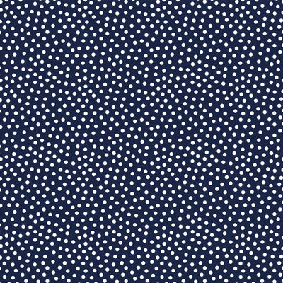 Tela de Cuddle Navy Lots a Dots de Barely Basics por Yarda