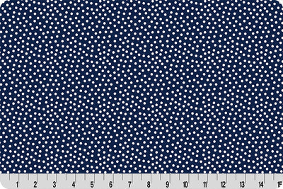 Barely Basics Lots a Dots Quilting Cuddle Navy Fabric Per Yard