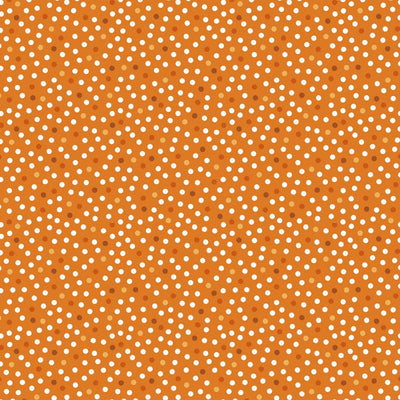 Barely Basics Lots a Dots Quilting Cuddle Orange Fabric Per Yard