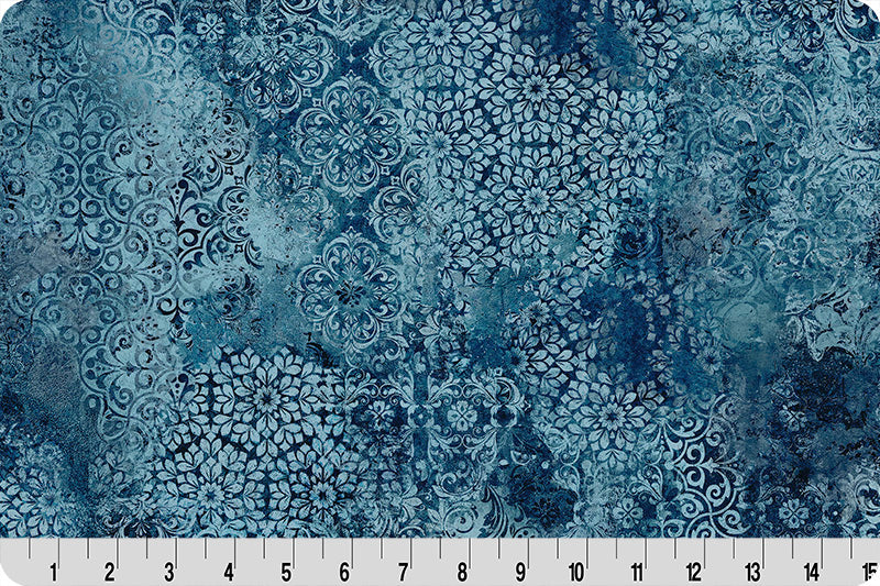Tissu Cuddle Quilting Stone Wash Barely Basics Mer Sombre au Mètre
