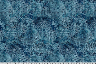 Tela de Cuddle para Acolchar Barely Basics Stone Wash Color Mar Oscuro por Yarda