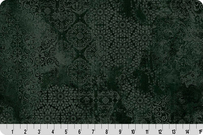 Tela de Cuddle para Acolchar Barely Basics Stone Wash Forest por Yarda