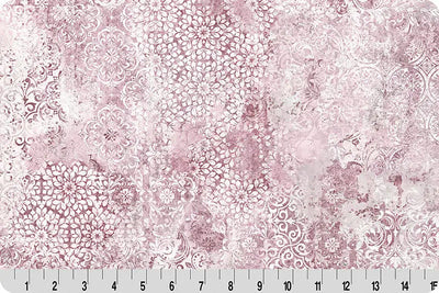 Tela de Cuddle de Acolchado Stone Wash Barely Basics Rosa
