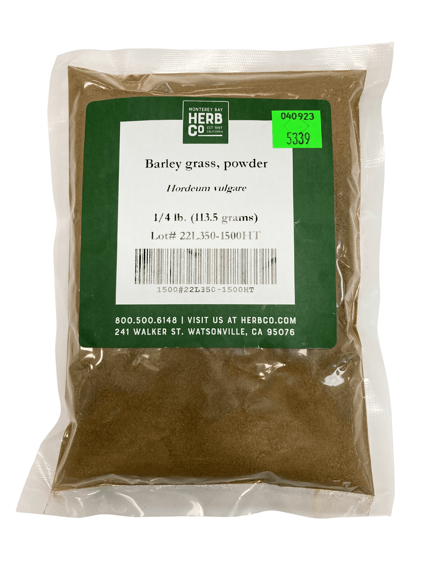 Barley Grass Powder – Young Barley Leaf Superfood