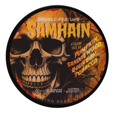 Collection de rasage Samhain de Barrister & Mann x Southern Witchcrafts