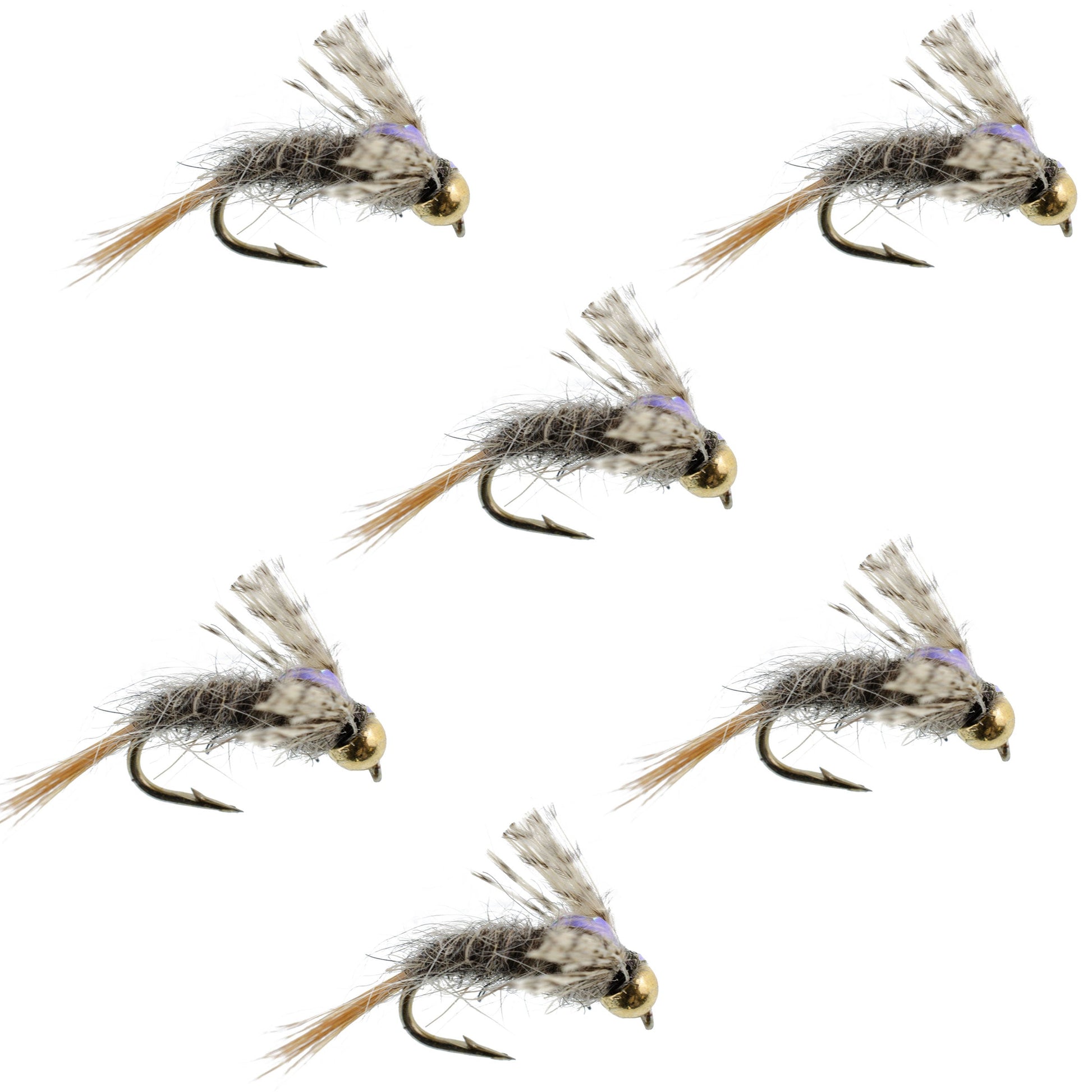 Barr's Baetis Emerger BWO Wet Flies - Premium Set of 6 Size 16 - Korvel