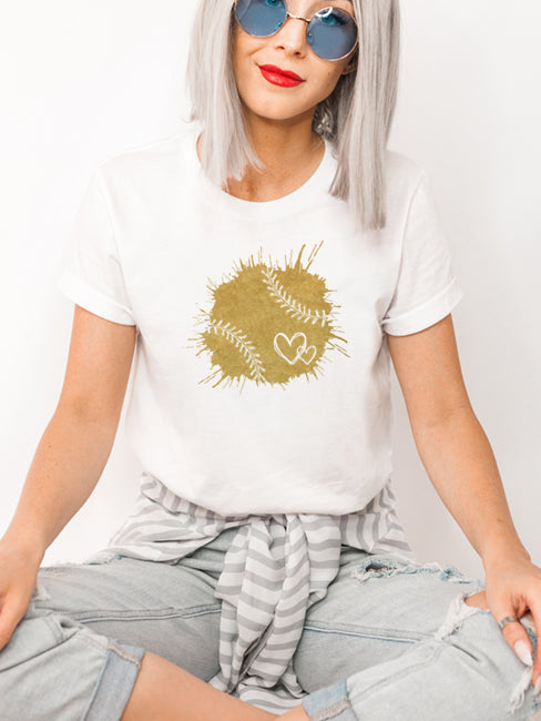 Baseball Heart T-Shirt - Unisex Fit - Korvel