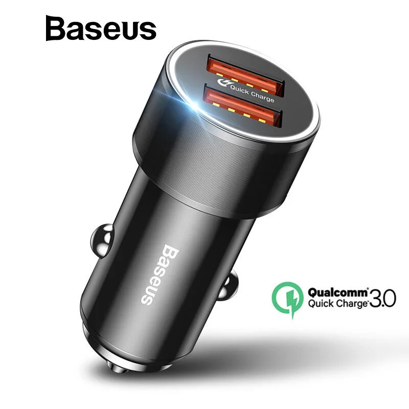 Chargeur de voiture Baseus 36W Dual USB Quick Charge