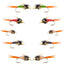 Essential Fly Fishing Collection - Copper John Beadhead Assortment - 10 Premium Wet Flies - 5 Versatile Patterns - Hook Sizes 14, 16, 18 - Korvel
