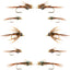 Essential Fly Collection - Bead Head Pheasant Tail Nymph Set - 10 Premium Wet Flies - Sizes 14, 16, 18 - Korvel