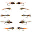 Essentials Collection - Tungsten Bead Head Nymph Set - 10 Premium Wet Flies - 5 Unique Patterns - Hook Sizes 10, 12, 14, 16 - Korvel