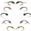 Essential Bead Head Midge Nymph Fly Assortment - 10 Premium Wet Flies in 5 Patterns - Korvel