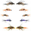 Essential Double Bead Nymph Fly Set - 10 Premium Wet Flies - 5 Unique Patterns - Size 10 Hooks - Korvel