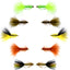 Basics Collection - Crystal Woolly Bugger Assortment - 10 Bead Head Wet Flies - 5 Patterns - Hook Size 4 - Korvel