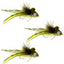 3 Pack Deer Hair Diver Size 4 - Premium Frog Bass Fly Fishing Lures with Weed Guard - Korvel