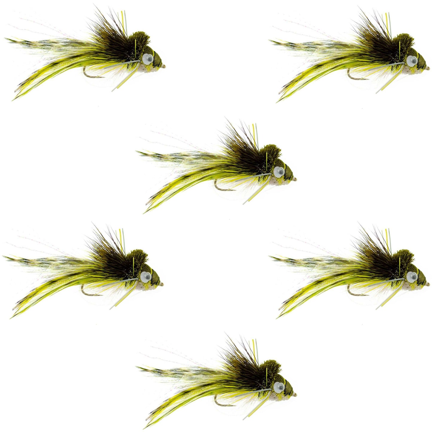 Deer Hair Diver Bass Flies - Size 4 Hooks for Ultimate Fishing Experience - Korvel