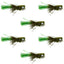 Olive Bass Popper Flies - 6 Size 8 Fishing Lures with Weed Guard - Korvel