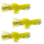 3-Pack Yellow Bass Popper Flies - Size 8 with Weed Guard - Korvel