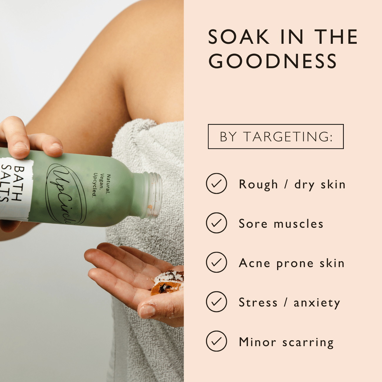 Bath Salts with Epsom, Sea and Himalayan Pink Salt - Korvel