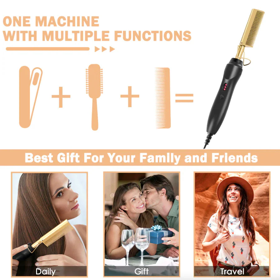 Pro Electric Beard Straightening Comb