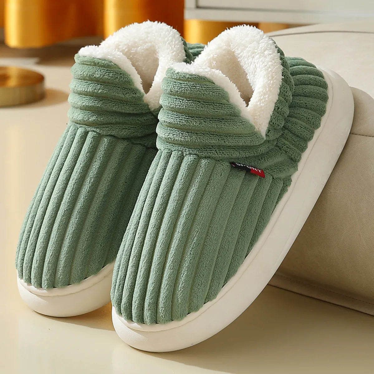 Zapatillas de Piel de Oveja Acogedoras para Hombres y Mujeres