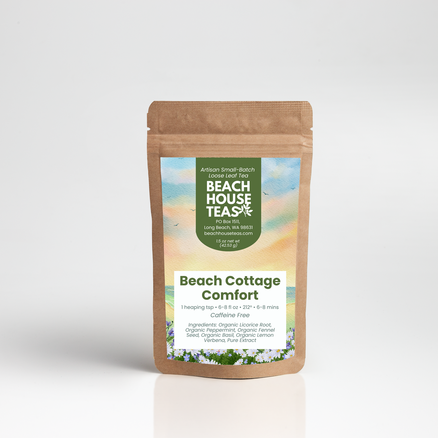 Mezcla de té de hierbas Coastal Serenity 
