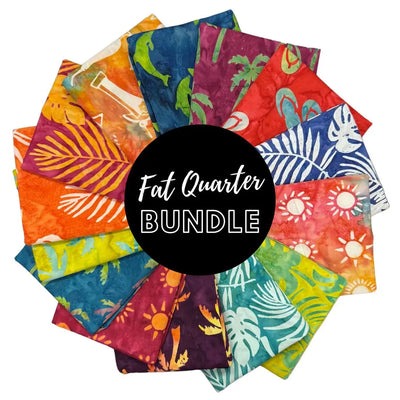 Conjunto de Fat Quarters Beachy Batiks - Set de 14