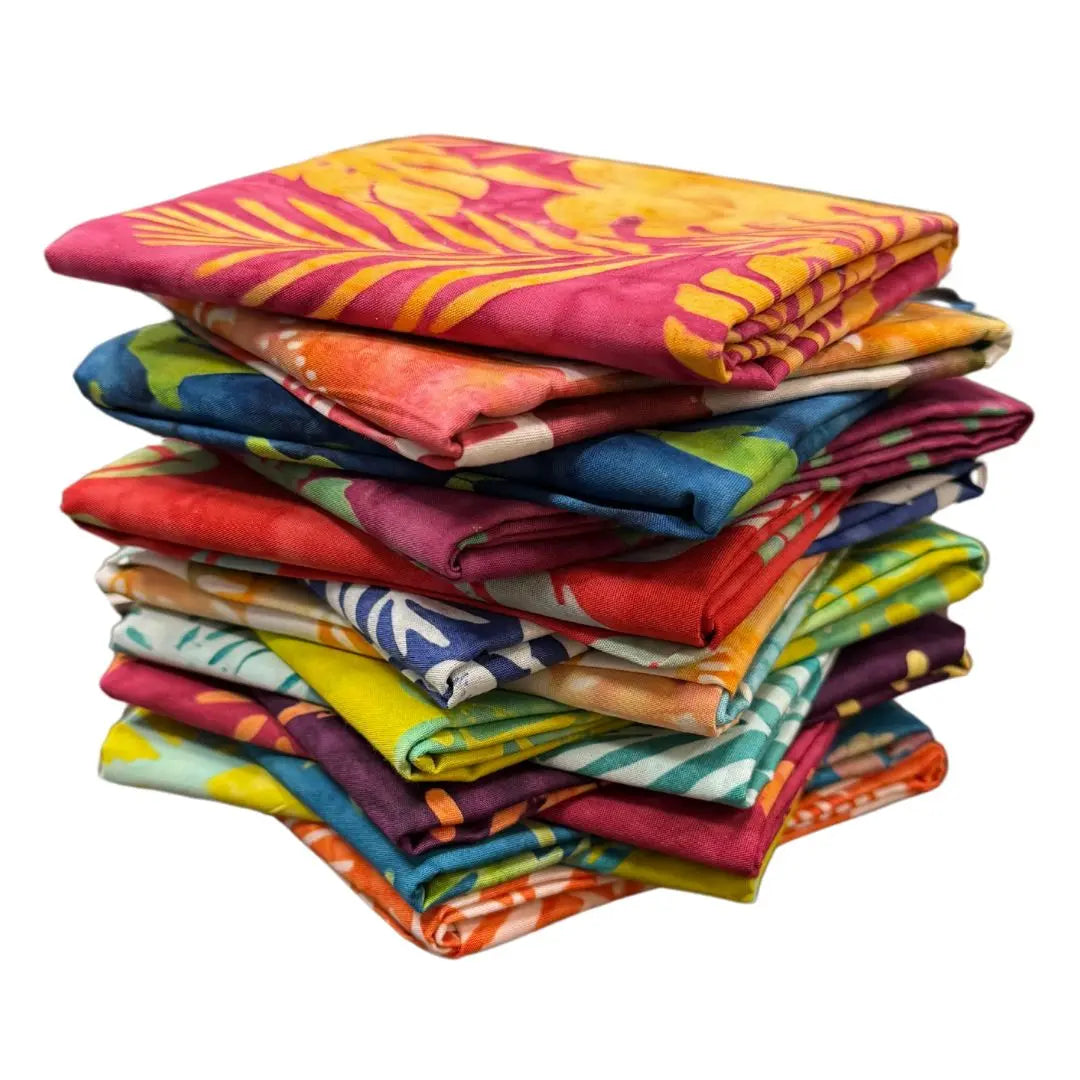 Conjunto de Fat Quarters Beachy Batiks - Set de 14