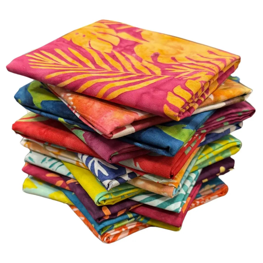 Conjunto de Fat Quarters Beachy Batiks - Set de 14