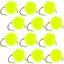 Vibrant Hot Chartreuse Bead Head Egg Flies - 12 Pack, Size 16 - Korvel