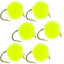 Vibrant Hot Chartreuse Bead Head Egg Flies - Set of 6, Size 16 - Korvel