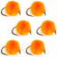Bead Head Hot Orange Egg Fly Fishing Flies - 6 Flies Hook Size 16