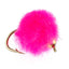 Vibrant Hot Pink Bead Head Egg Flies - 12 Pack, Size 16 - Korvel