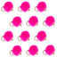 Vibrant Hot Pink Bead Head Egg Flies - 12 Pack, Size 16 - Korvel