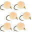 Premium Bead Head Oregon Cheese Egg Fly Set - 6 Size 16 Flies - Korvel