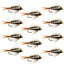 Premium Bead Head Prince Nymph Flies - 12 Pack Size 10 - Korvel