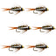 Premium Bead Head Prince Nymph Flies - Set of 6 Size 10 - Korvel