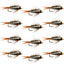 Premium Barbless Bead Head Prince Nymphs - 12 Pack Size 16 - Korvel