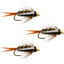 3 Pack Barbless Bead Head Prince Nymphs - Size 10 for Trout Fishing - Korvel
