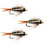 3-Pack Barbless Bead Head Prince Nymphs - Size 14 for Trout Fishing - Korvel